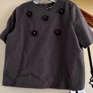 Raoul Charcoal Knit Top